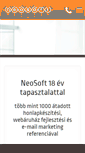 Mobile Screenshot of neosoft.hu